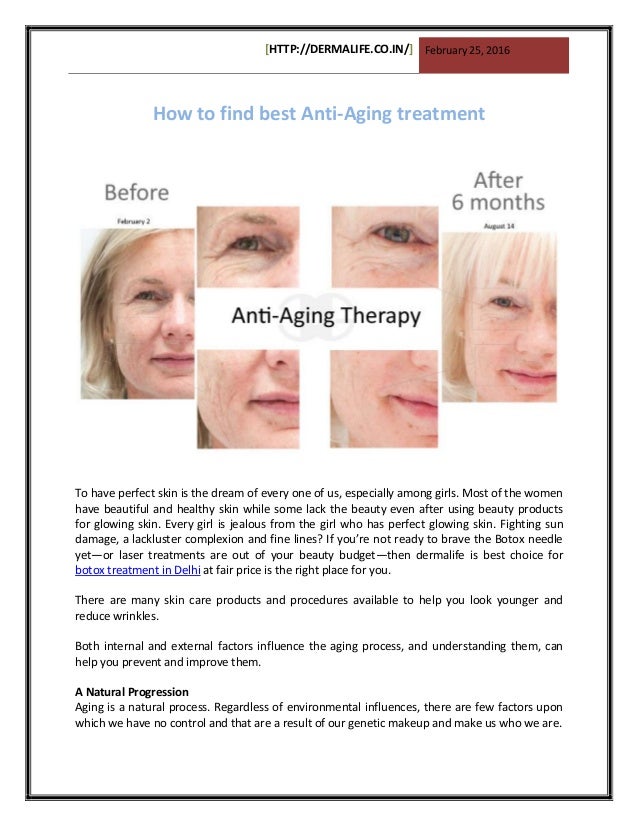 the best anti aging treatments the best anti aging treatments